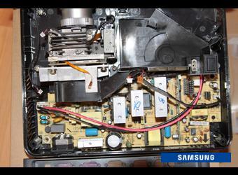 Замена кулера системы охлаждения в проекторе Samsung